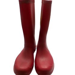 Red Rain Boots 