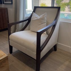 Wooden Frame Accent Chair 