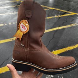 Establo Leather Work Boots Brown Size 7.5 Men’s 