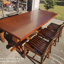 Solid Wood Kitchen Table.