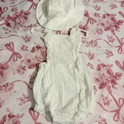 White Romper 24 Months
