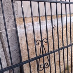 Metal Fence 69 1\2 Wide And 62 1/2 Heigt 
