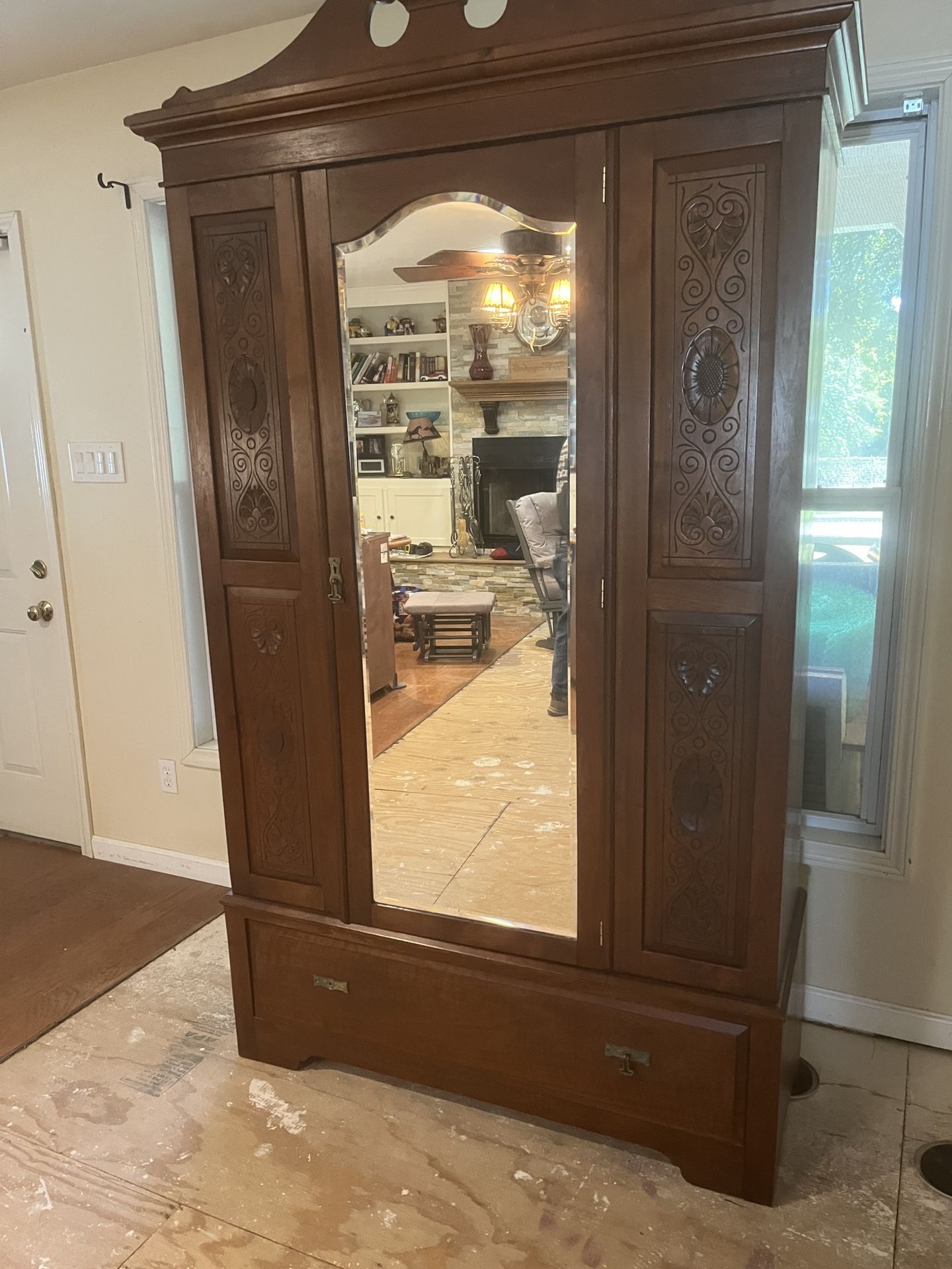 Walnut Armoire 