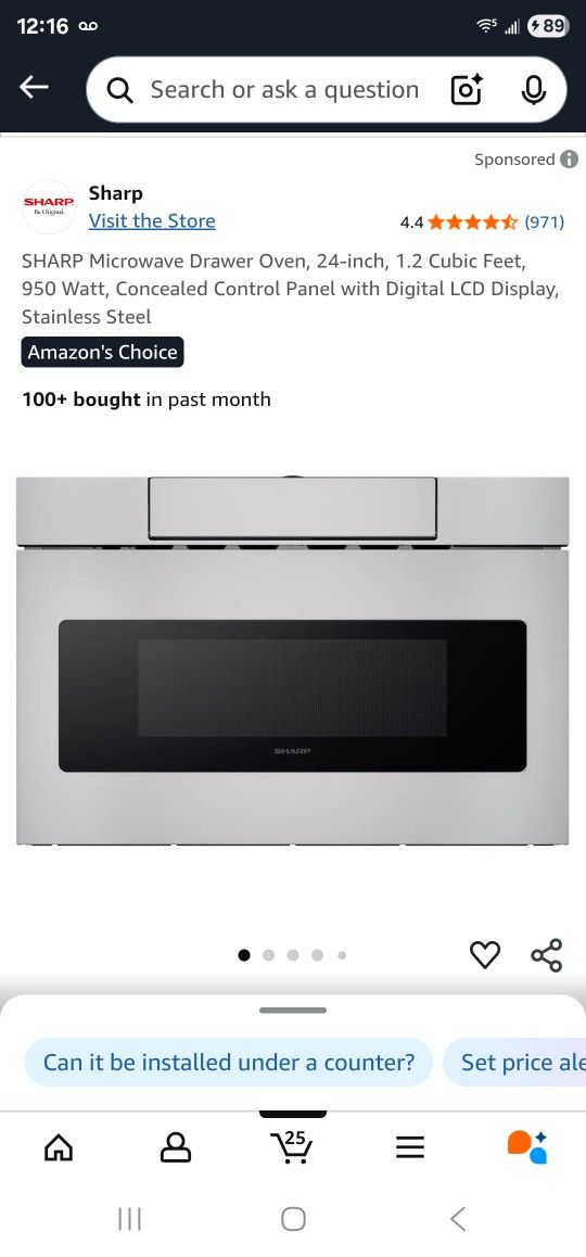 Sharp Microwave Drawer Oven 