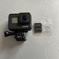 GoPro Hero 7 (black) with accessories included.