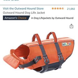 Outward Hound Dog Life Jacket Medium NEW NEVER USED swimming summer