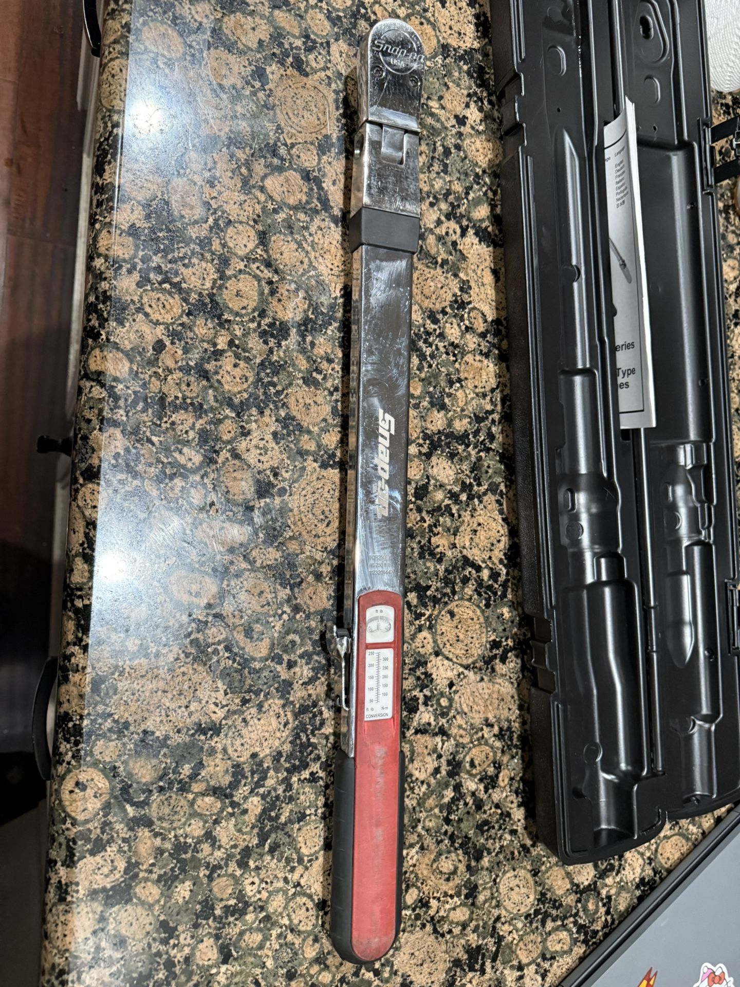 SNAP-ON TQR250EX TORQUE WRENCH 40-250 FT LB 1/2" DRIVE SNAP-ON TOOL