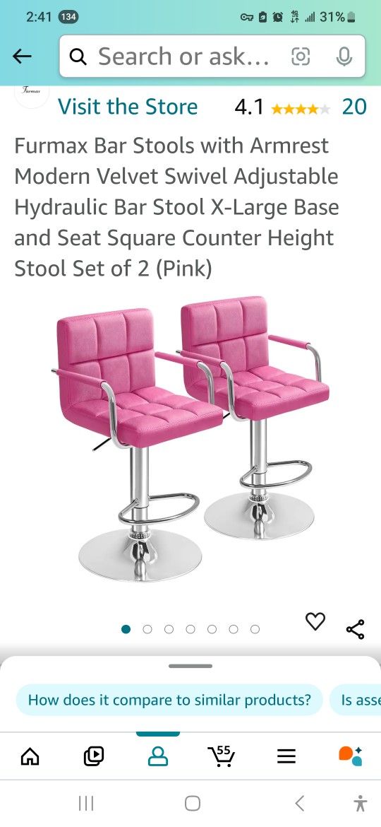 pink Bar Stools