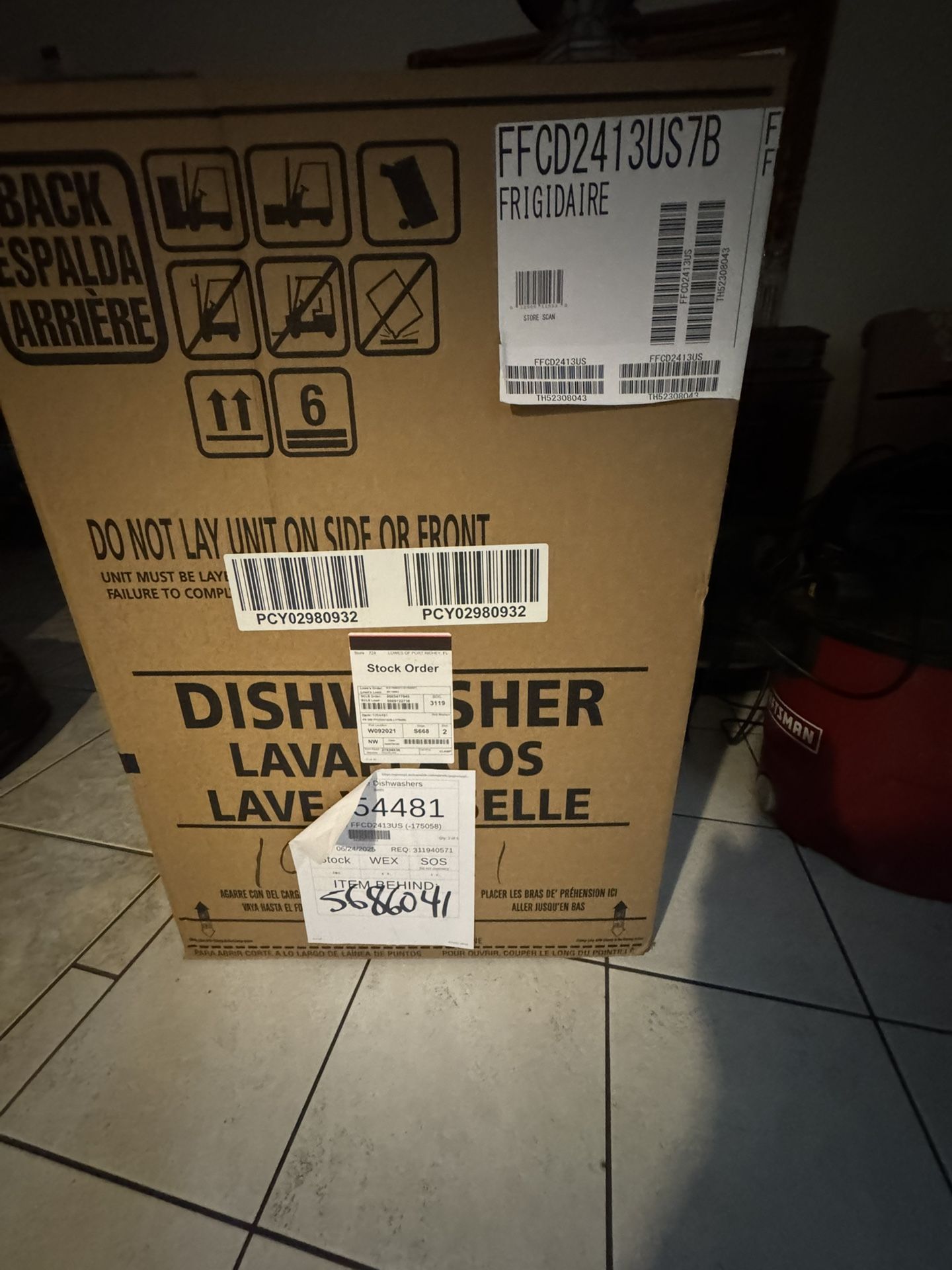 BRAND NEW IN BOX Frigidaire Dishwasher $325