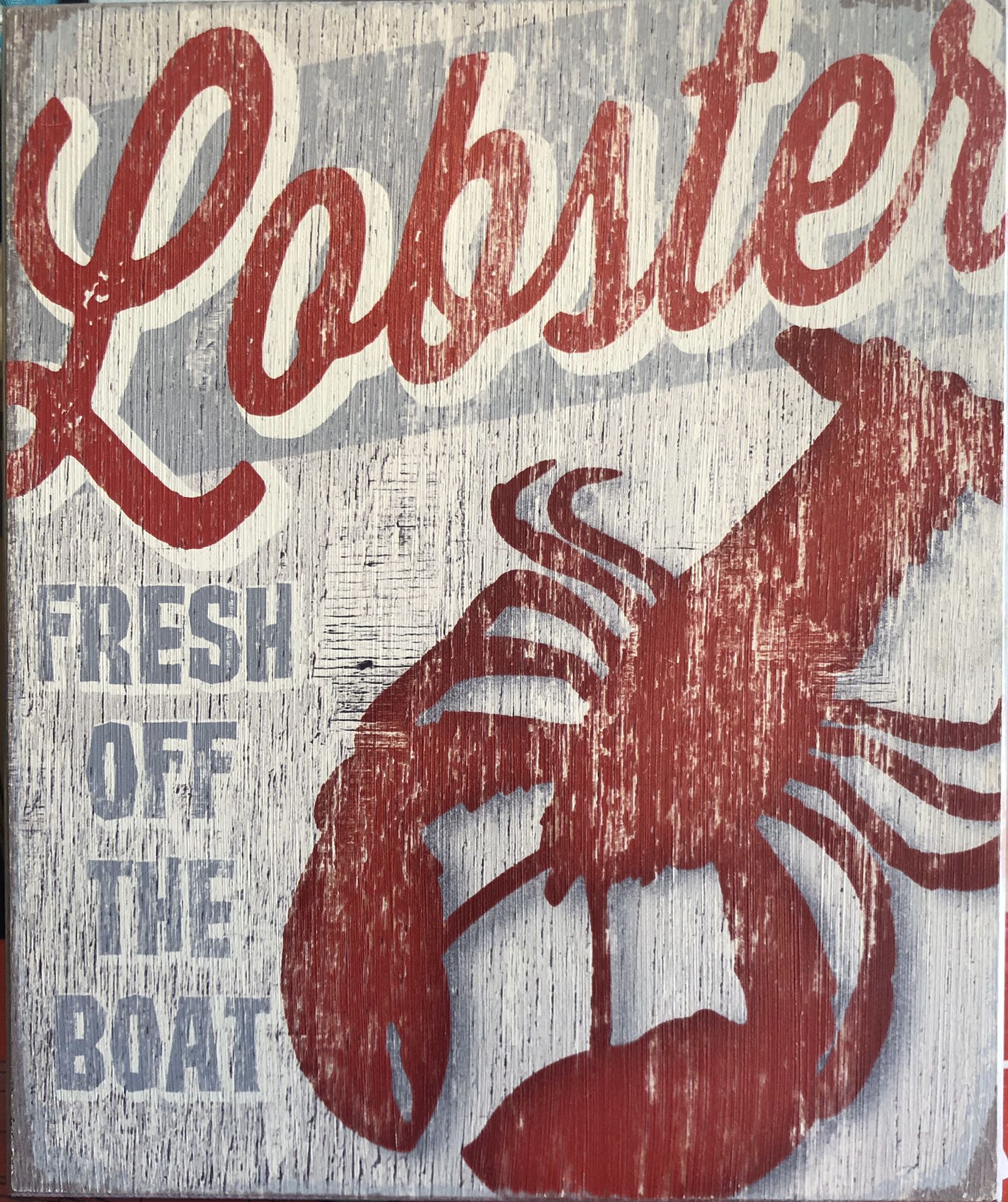 Lobster - Fresh off the Boat wood Art