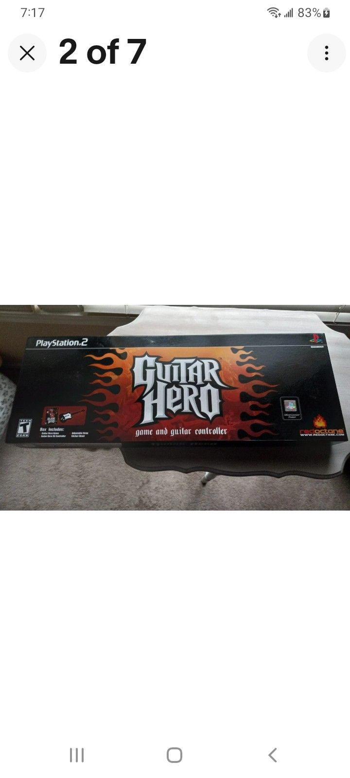 Guitar 🎸 Hero 2005 Red Octane Ps2 Tested Lightly Used With Game And Stickers