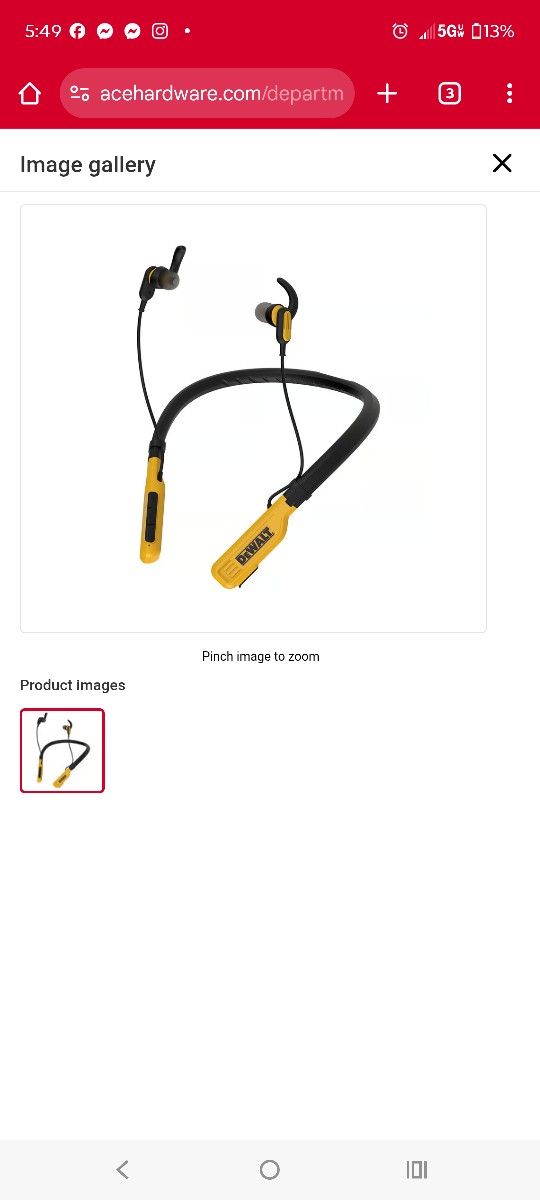 DeWalt Job site Bluetooth Headphones