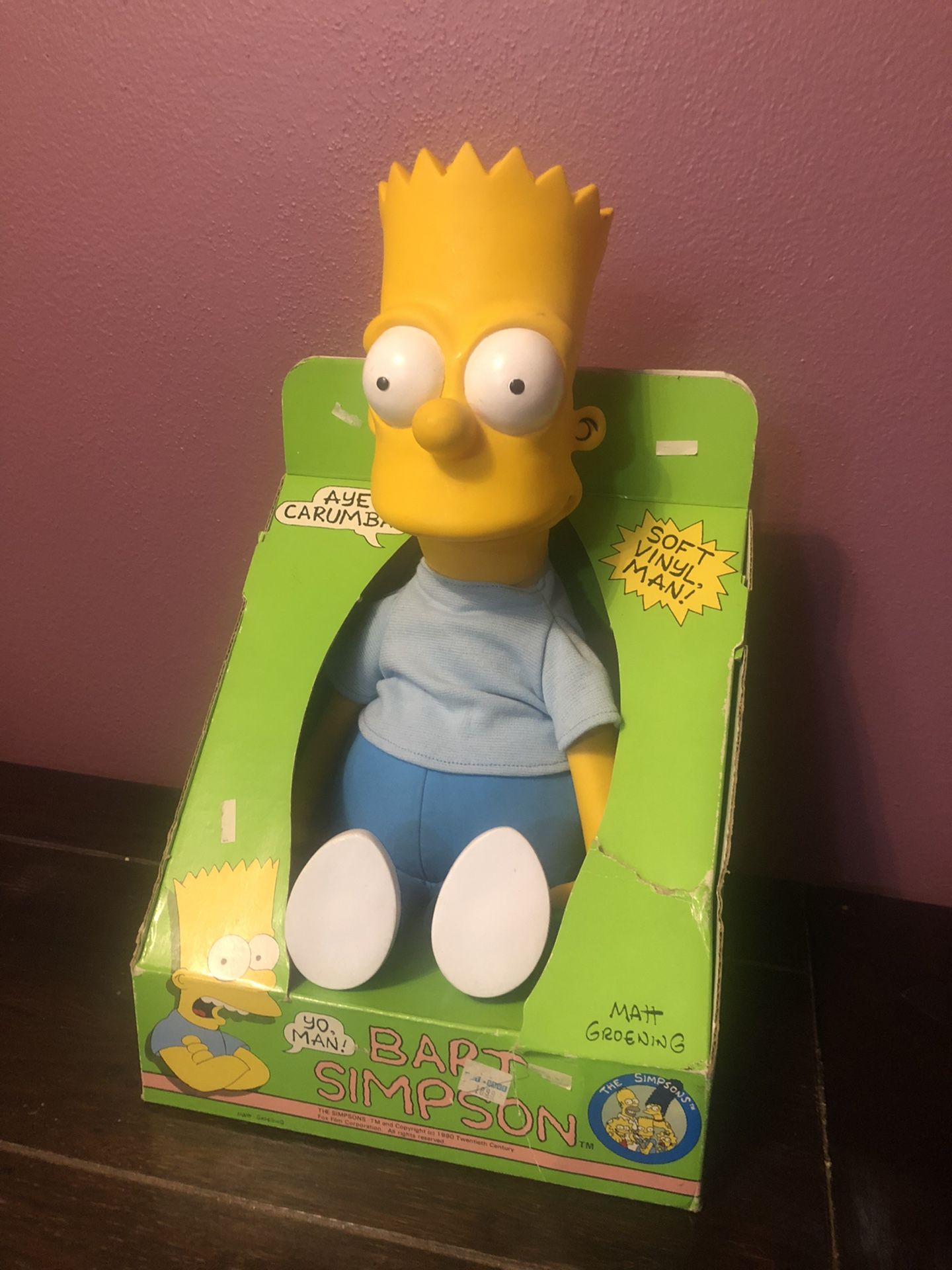 Vintage Bart Simpson Doll 1990 - Sealed in package!