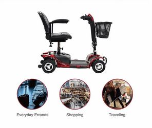 Equate mobility scooter red