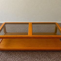 Oak & Glass Coffee Table