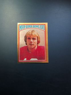 Joe Montana MVP Super Bowl XVI Football Card