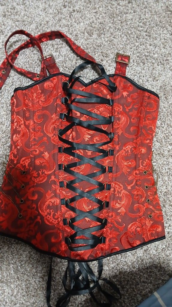 Fnfmrfmr Women Vintage Floral Gothic Corset Bustier WithCami Textured Zipper Party Bustiers
