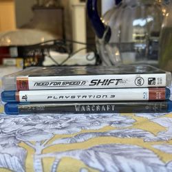 PlayStation 3 Games + DVD Warcraft