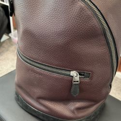 OEM Authentic Coach Leather Backpack Brown