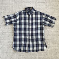 Vintage Country Traditionals by Pendleton Men’s Blue Plaid Button-Up Shirt