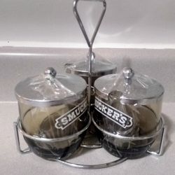Vintage Smuckers Jams And Jelly Jar Stand