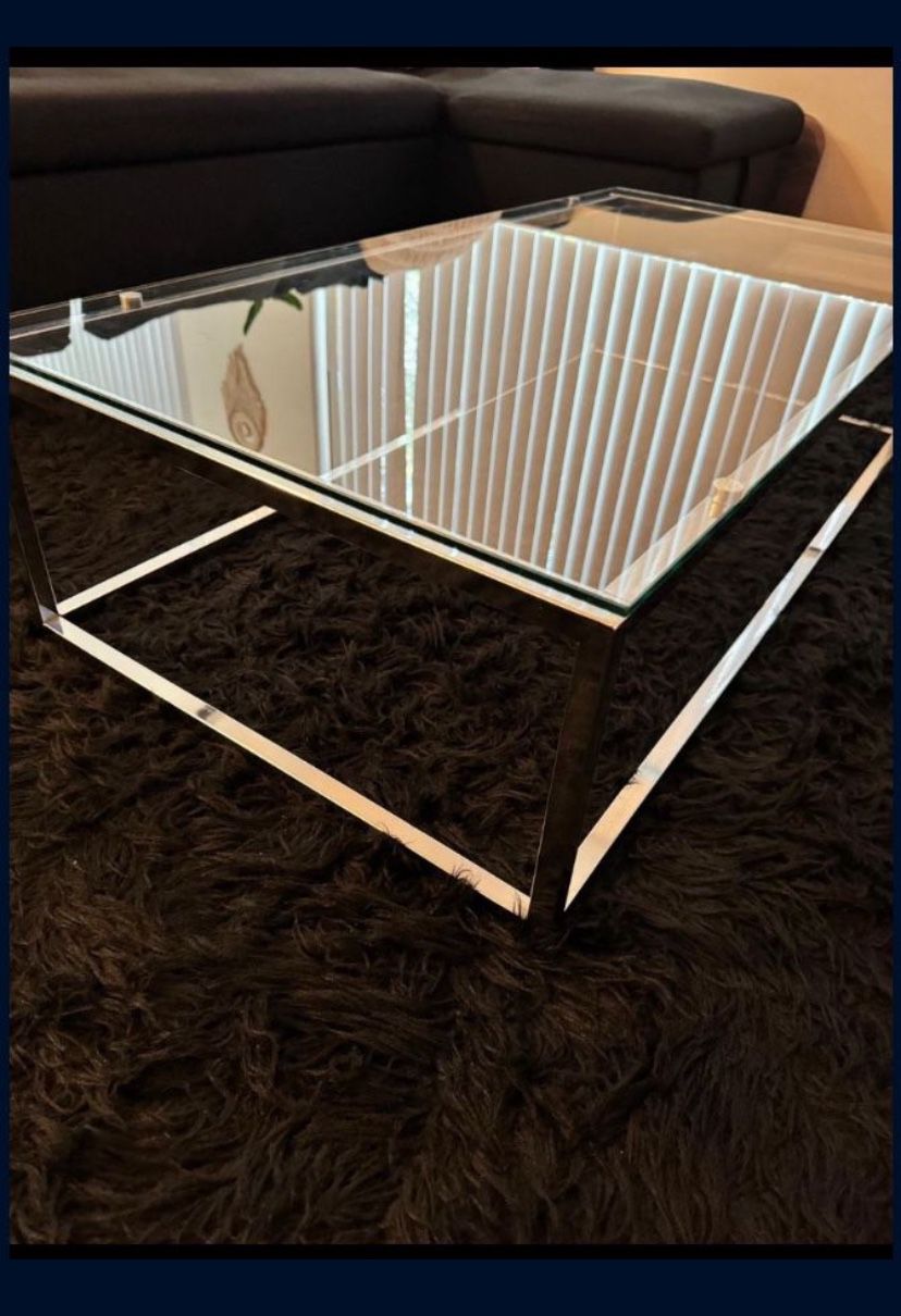 Glass Table Accent Coffee Table