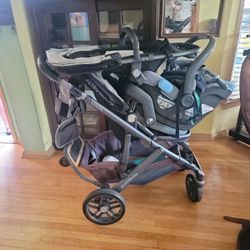 Uppababy VISTA stroller Plus Free Ergo Baby
