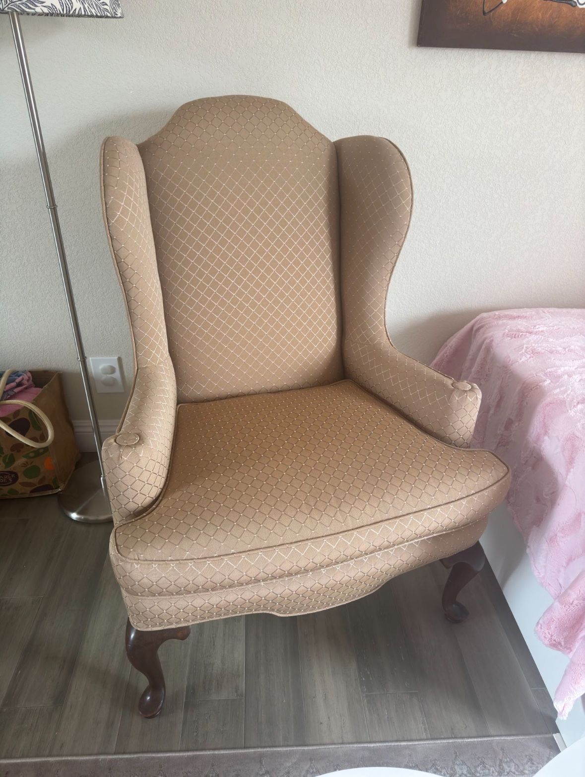Large Accent wing armchair $270