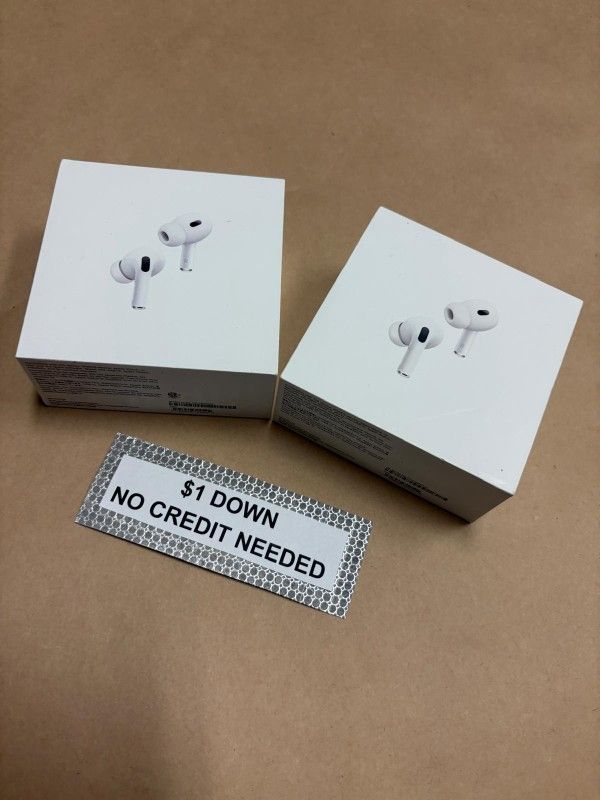 Apple AirPods Pro 2 Bluetooth Headphones New - Only $1 Today Pay The Rest Later!