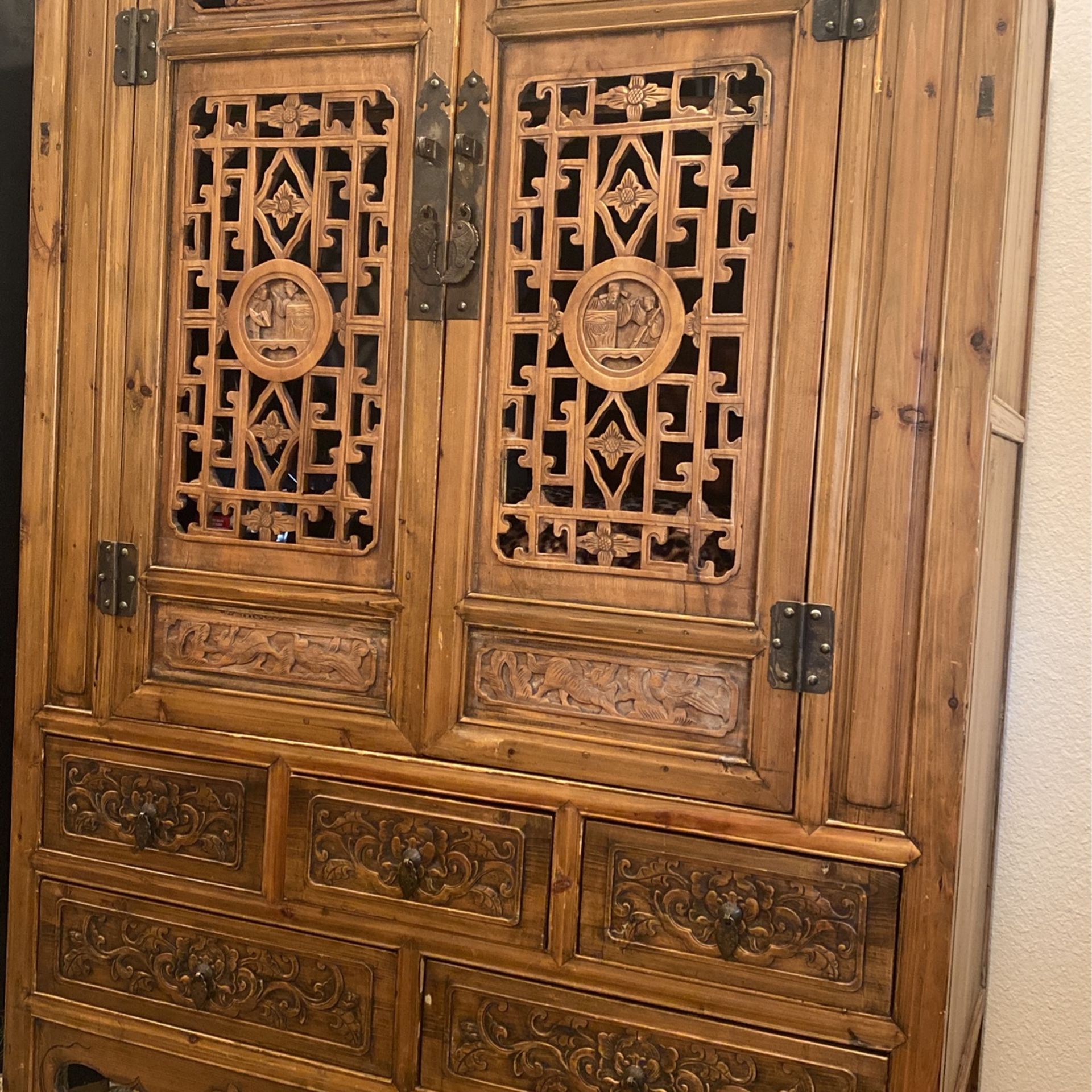 Beautiful Old Oriental Armoire