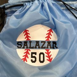Personalized Drawstring Baseball Bags⚾️