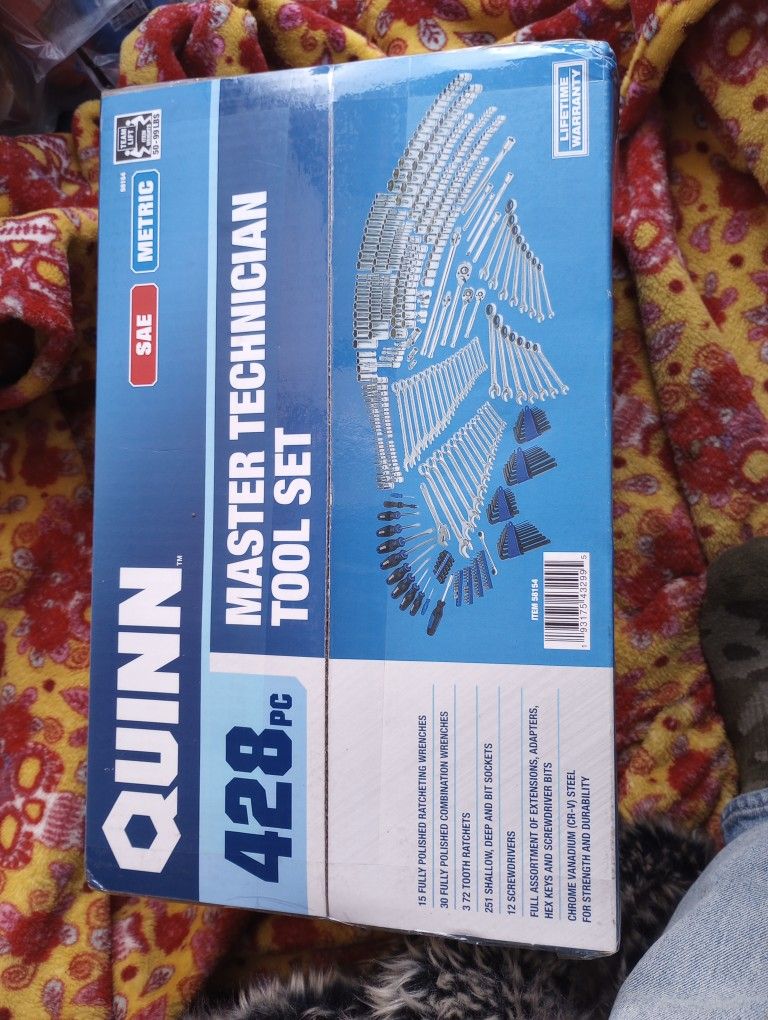 Quinn 428 piece Master Technician Tool Set (BRAND NEW/UNOPENED!!)
