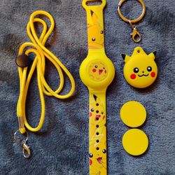 Pokemon Air tag wrist Band and Keychain NEW