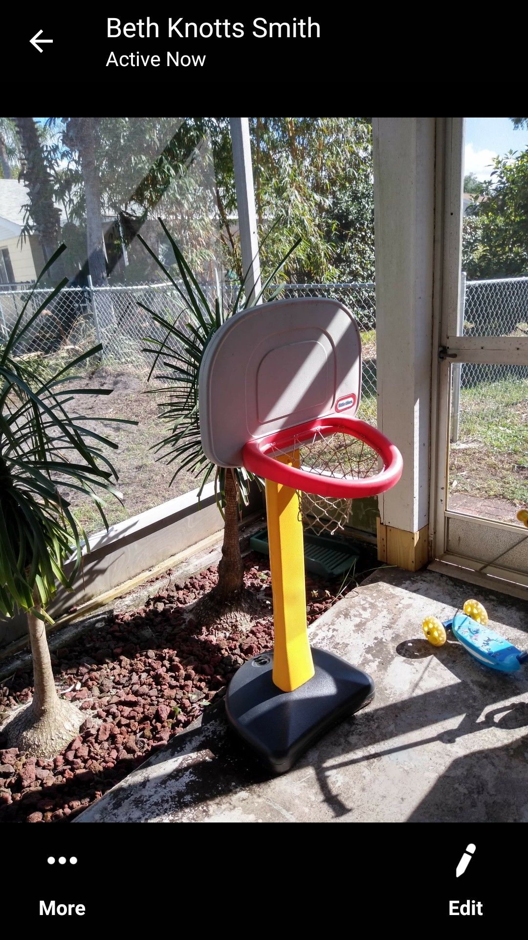 Little tikes basketball hoop