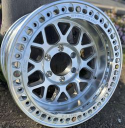 Kmc Grenade 235 Beadlock 17x9 6x139.7 - 38 Offset Wheels Machine Finish 🔥🔥🔥🔥