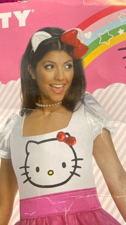 Hello kitty Adult Costume Size Medium 6-10 Brand New $30