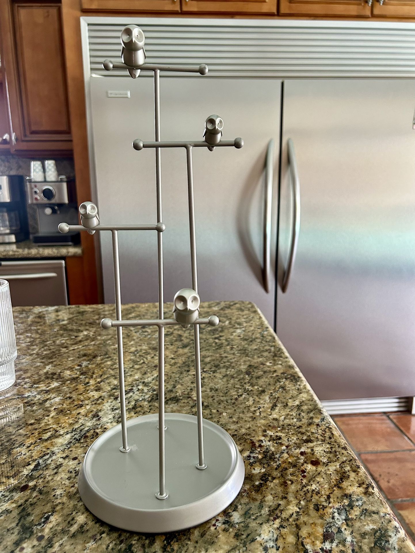 4-tier Owl Jewelry Necklace Holder Organizer 