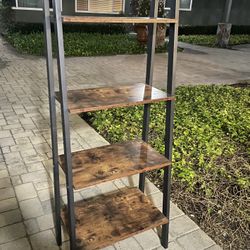 4 Tiers Wood Storage Bookshelf 