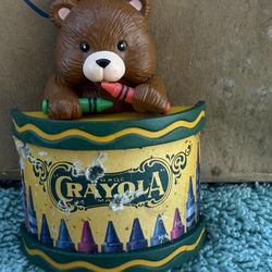1990 Hallmark Crayola Teddy Bear Ornament 