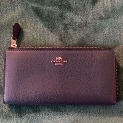COACH WALLET NAVY BLUE