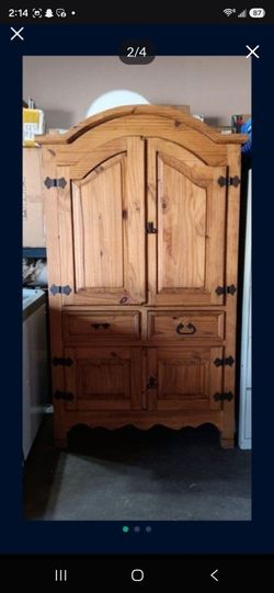 Wood Armorie Closet