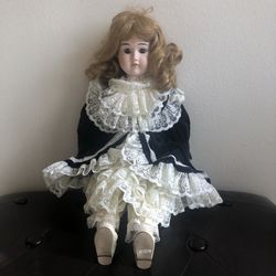 Vintage Porcelain Doll Girl