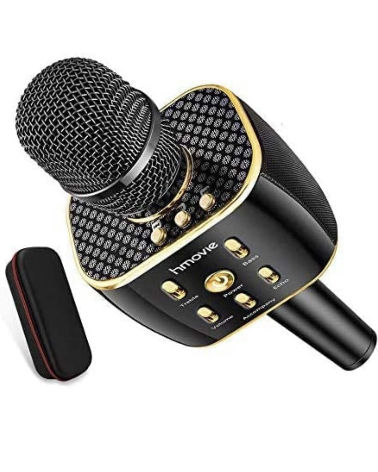12W Karaoke Microphone, 3300amh Duet Version Bluetooth Microphone Wireless