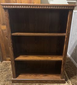 2 ea Wood Bookcase with 3 Shelves