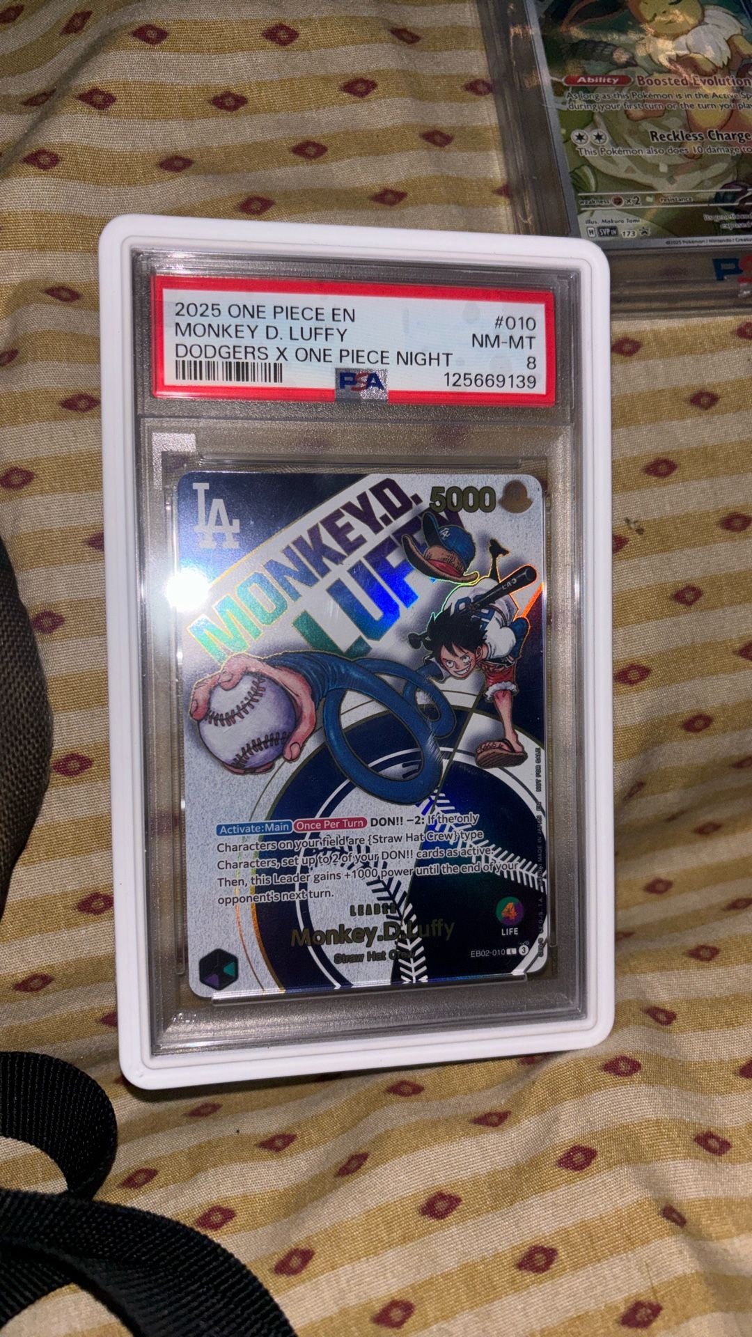 Psa 8 one Piece X Dodgers Collab!