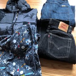 Bundle Of Clothes Size10-12 Big Boy . Levi’s Jeans Size12 
