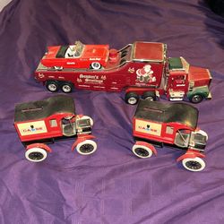 Toy Car Collectibles (original Chase Bank And Sears Truck With Car)