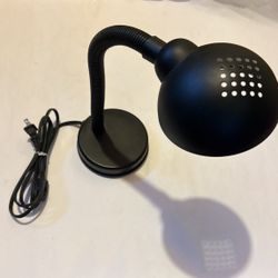 Desk Lamp Gooseneck Black Flexible Corded Light