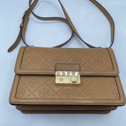 Tory Burch T Monogram Leather Bag
