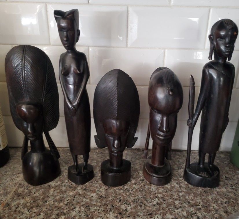 Ebony Wood Statues 
